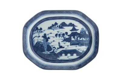 Mottahedeh Blue Canton Platter Small HC191, MPN: HC191,