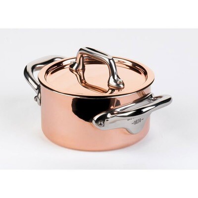 Mauviel M&#39;Mini Copper Cocotte 9cm with Lid