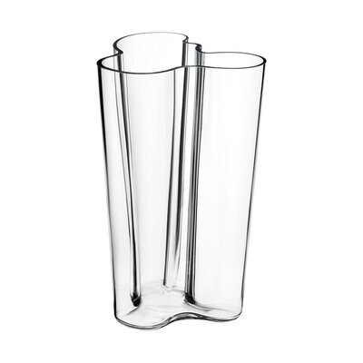 iittala Aalto Finlandia Vase 10 Inch Clear, MPN: 1007154, 6411920041983