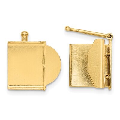 Folded Tongue and Box Clasp 14k Yellow Gold YG1844, MPN: YG1844,