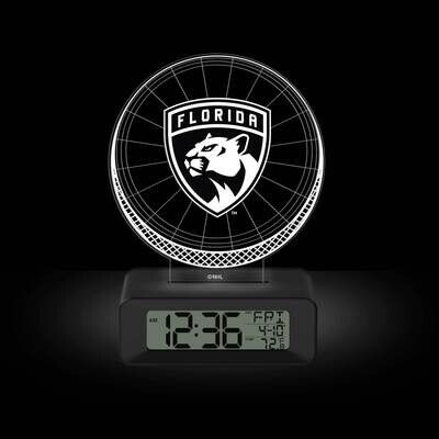Game Time Florida Panthers LED 3D Illusion Alarm Clock GM25318-FLA, MPN: GM25318-FLA, 81006814136