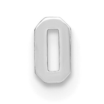 Die Struck Number 0 14k White Gold WG2189, MPN: WG2189,