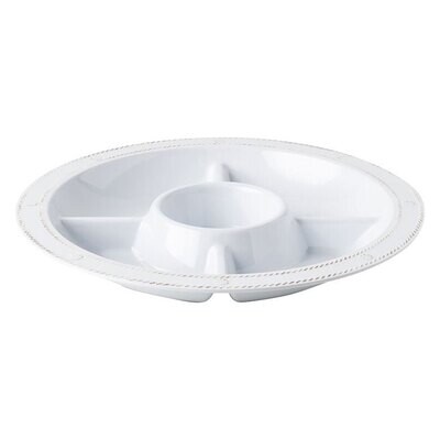 Juliska Berry &amp; Thread Whitewash Melamine 15 Inch Sectioned Server MA06/100, MPN: MA06/100, 8108820…
