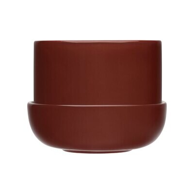 Iittala Nappula Plant Pot W.Saucer Brown 6.75 Inchx 5 Inch 1059791, MPN: 1059791, 6411923671460