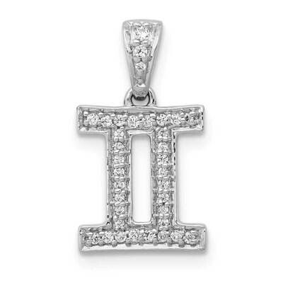 Gemini Pendant 14k White Gold Diamond PM4104-013-WA, MPN: PM4104-013-WA, 883957297651