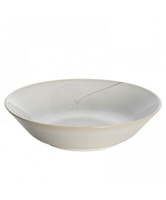 Mottahedeh Leaf White Silk Pasta Bowl MS1006, MPN: MS1006,