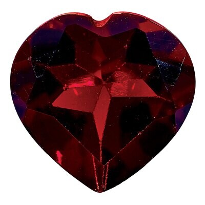 Garnet 5mm Heart Faceted AA Quality Gemstone GA-0500-HTF-AA, MPN: GA-0500-HTF-AA,