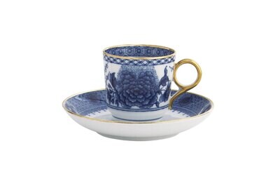 Mottahedeh Imperial Blue Demitasse Cup &amp; Saucer CW2406, MPN: CW2406,
