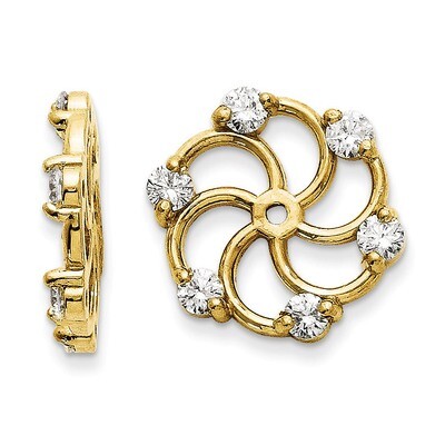 Diamond Earring Jacket 14k Gold XJ5AA, MPN: XJ5AA, 883957115764