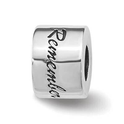 Sterling Silver Reflections REMEMBER Bead QRS3040