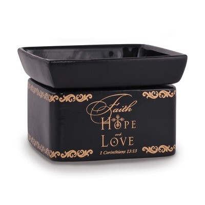 Faith Hope Love 2-in-1 Tart Warmer Elanze Designs GM18437, MPN: GM18437, 743724316049