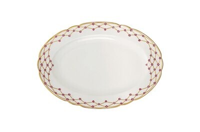 Robert Haviland Colette Platinum Oval Platter Small 14 Inch HP270744, MPN: HP270744,
