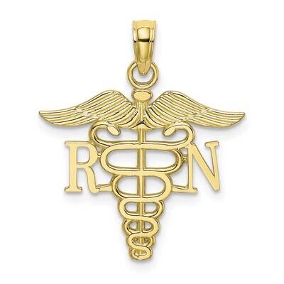 Rn Caduceus Pendant 10k Gold 10D3483, MPN: 10D3483,