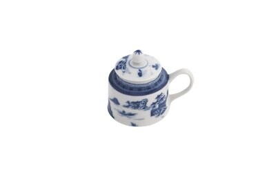 Mottahedeh Blue Canton Mustard Pot &amp; Lid HC91, MPN: HC91,