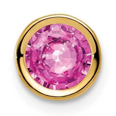 6mm Pink Sapphire bezel pendant 14k Gold XP321SP, MPN: XP321SP, 883957206110