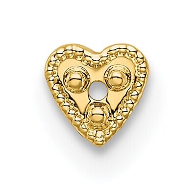 Top Heart Shaped Die Struck 1.3ct. Setting 14k Yellow Gold YG306, MPN: YG306,