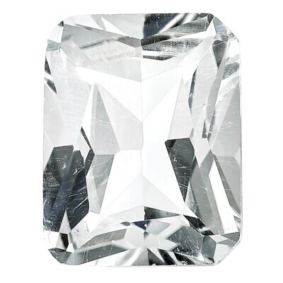 White Topaz 6X4mm Octagon Radiant Cut AA Quality Gemstone WT-0604-OCR-AA, MPN: WT-0604-OCR-AA,