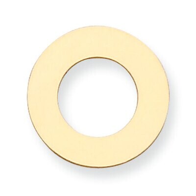 Circle with Hole Stamping 14k Yellow Gold YG1061, MPN: YG1061,
