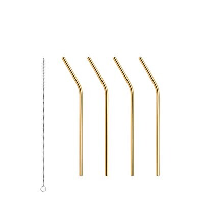 Orrefors Peak Straws And Small Cleaning Brush Set of 4 6311166, MPN: 6311166, 7321646048076