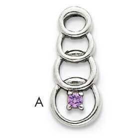 1 Synthetic Stone Family Pendant 14k White Gold XMPW51/1SY, MPN: XMPW51/1SY, 883957150512