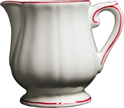 Gien Filet Rouge Creamer 1830CCRE48, MPN: 1830CCRE48, 840769052793