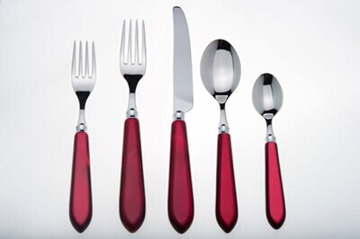 Capdeco Omega Ruby Red 5 Piece Place Setting OME58-5SET, MPN: OME58-5SET, 3700922717365