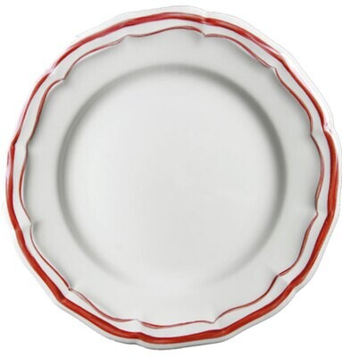 Gien Filet Rouge Dessert Plate 1830ADES22, MPN: 1830ADES22, 840769044880