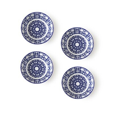 Caskata Newport Garden Gate Dipping Dish Set of 4 Blue DD-500, MPN: DD-500, 817325010023