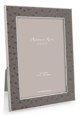 Addison Ross Urban Ostrich &amp; Silver Picture Frame 5 x 7 Inch Silver-plated FR1557, MPN: FR1557, UPC…