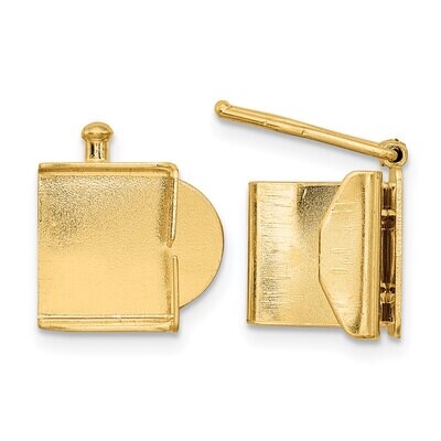 Folded Tongue and Box Clasp 14k Yellow Gold YG1843, MPN: YG1843,