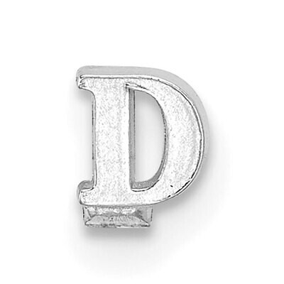 Casted Letter D 14k White Gold WG2219D, MPN: WG2219D,