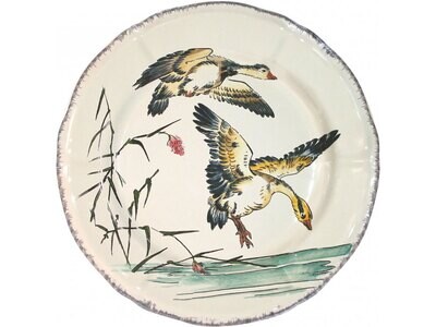 Gien Grands Oiseaux Luncheon Plate Oies Cendrees 0113CP2026, MPN: 0113CP2026, 840769072234