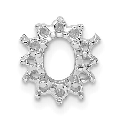 Cluster Oval 6 x 4mm Setting 14k White Gold WG293, MPN: WG293,