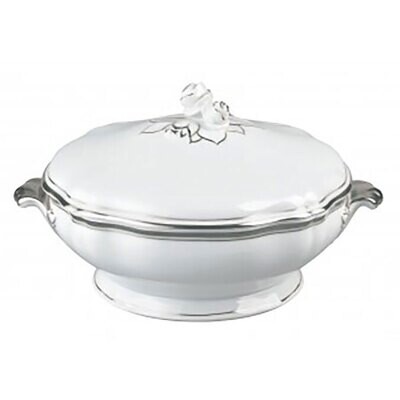 Raynaud Polka Platine Covered Vegetable Dish 0636-01-509022, MPN: 0636-01-509022, 3660006693247