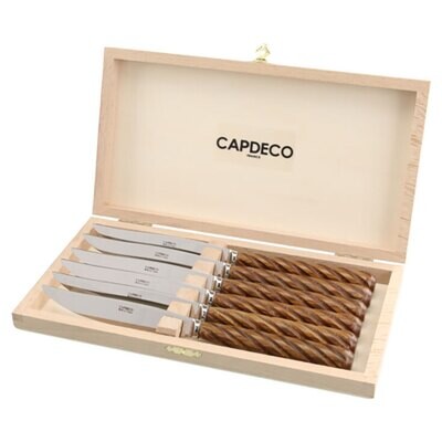 Capdeco Ellipse Natural Set of 6 Steak Knvs TOR70-6KS, MPN: TOR70-6KS, 3700922731972