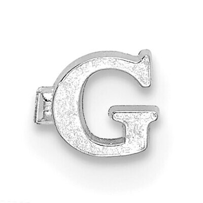 Casted Letter G 14k White Gold WG2219G, MPN: WG2219G,