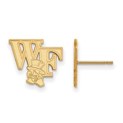 Wake Forest University Small Post Earrings 10k Yellow Gold 1Y073WFU, MPN: 1Y073WFU, 886774822617
