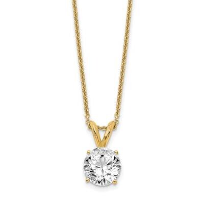 1.00Ct. Round Certified Lab Grown Diamond Si1/Si2, G H I, Solitaire P 14k Yellow Gold PM4396-100C-L…