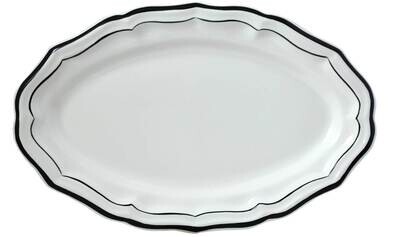 Gien Filet Midnight Oval Platter 1829COV622, MPN: 1829COV622, 840769053974