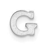 Die Struck Letter G 14k White Gold WG2220G, MPN: WG2220G,