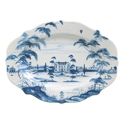 Juliska Country Estate Delft Blue 18.5 Serving Platter Main House CE73/44, MPN: CE73/44, 8140570191…
