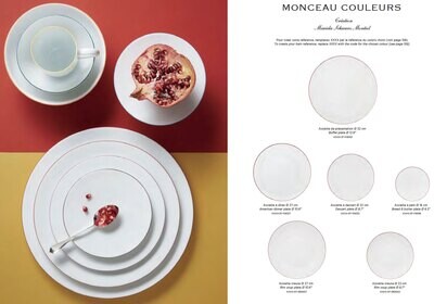 Raynaud Monceau Couleurs Pearl Grey French Rim Soup Plate, MPN: 0357-37-250022, 3660006658666