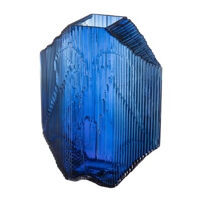 iittala Kartta Glass Sculpture 9.5 Inch x 12.5 Inch Ultramarine Blue, MPN: 1057707, 6411923670951
