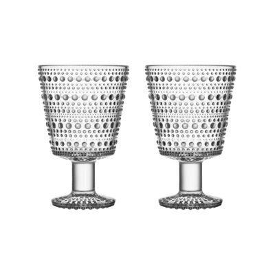 iittala Kastehelmi Universal Glass 8.75 oz. Clear Set of 2, MPN: 1051133, 6411923666992