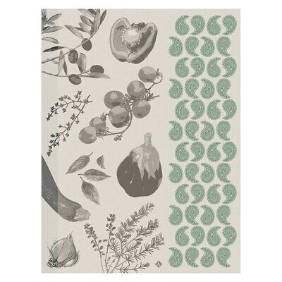 Le Jacquard Francais Soleil A Table Green Tea Towel 24 x 31 Inch 27561 Set of 4, MPN: 27561, 366026…