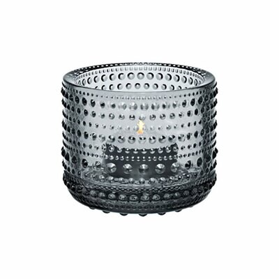 Iittala Kastehelmi Tealight Candleholder Grey 2.5 Inch 1024660, MPN: 1024660, 6411923659772