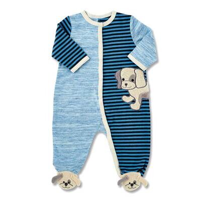 Blue Stripe Puppy Footie GM23155, MPN: GM23155, 886083622618