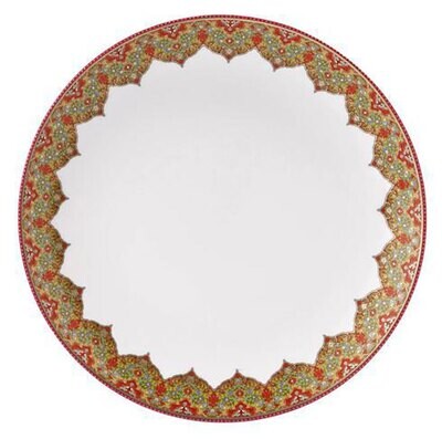 Deshoulieres Dhara Red Round Platter PP-RI7438, MPN: PP-RI7438, 3104361259583