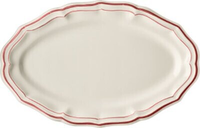 Gien Filet Coral Oval Platter 1839COV622, MPN: 1839COV622, 3660838017075