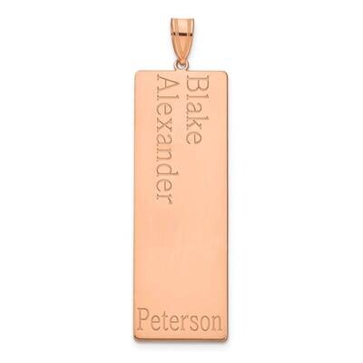 2 Name Family Pendant 14k Rose Gold XNA1284R, MPN: XNA1284R,